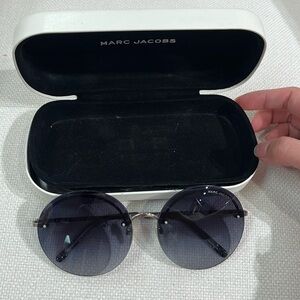 Marc Jacobs Black Round Sunglasses
